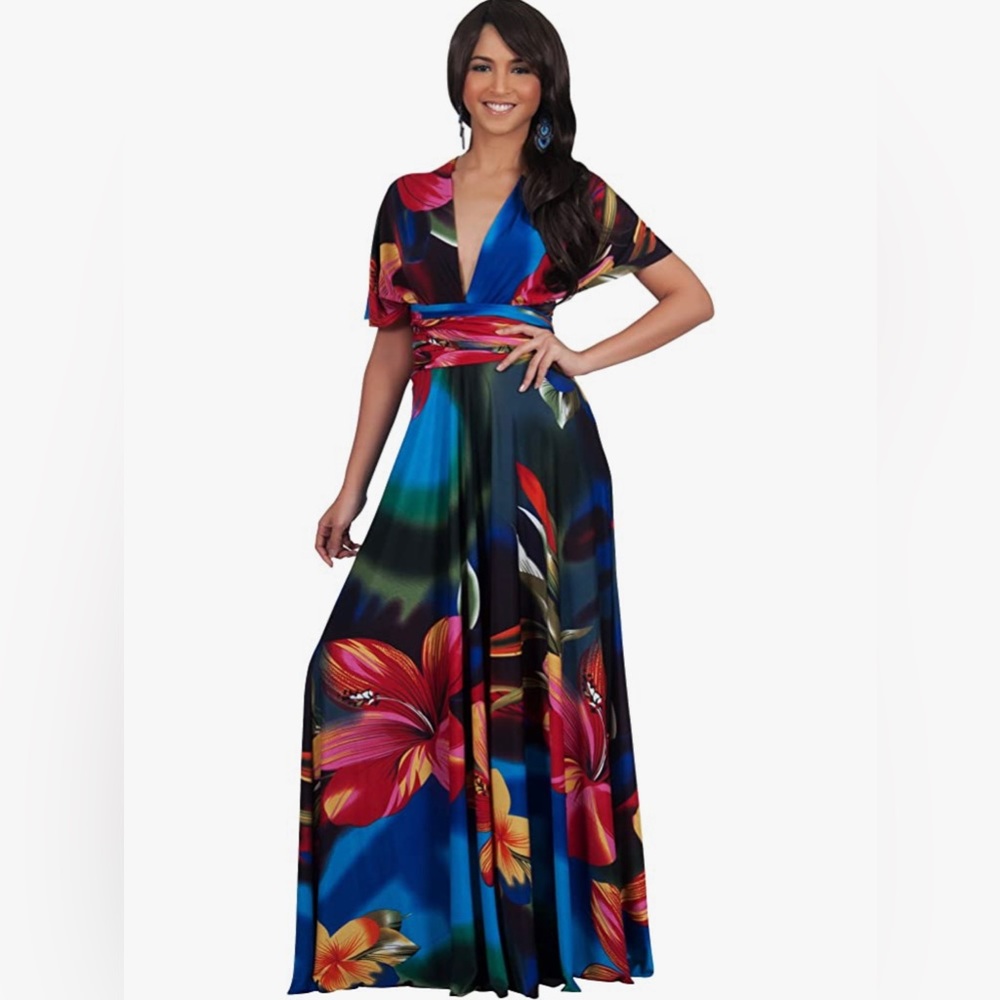 Women’s long convertible dress- Size Large